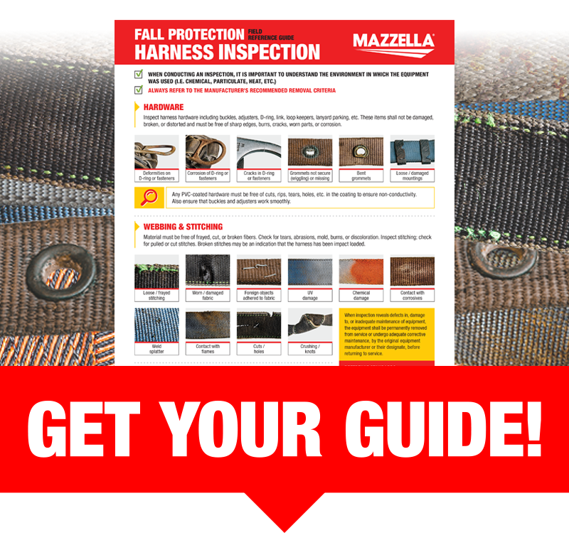 Mazzella Get Your Fall Protection Harness Inspection Field Reference Guide